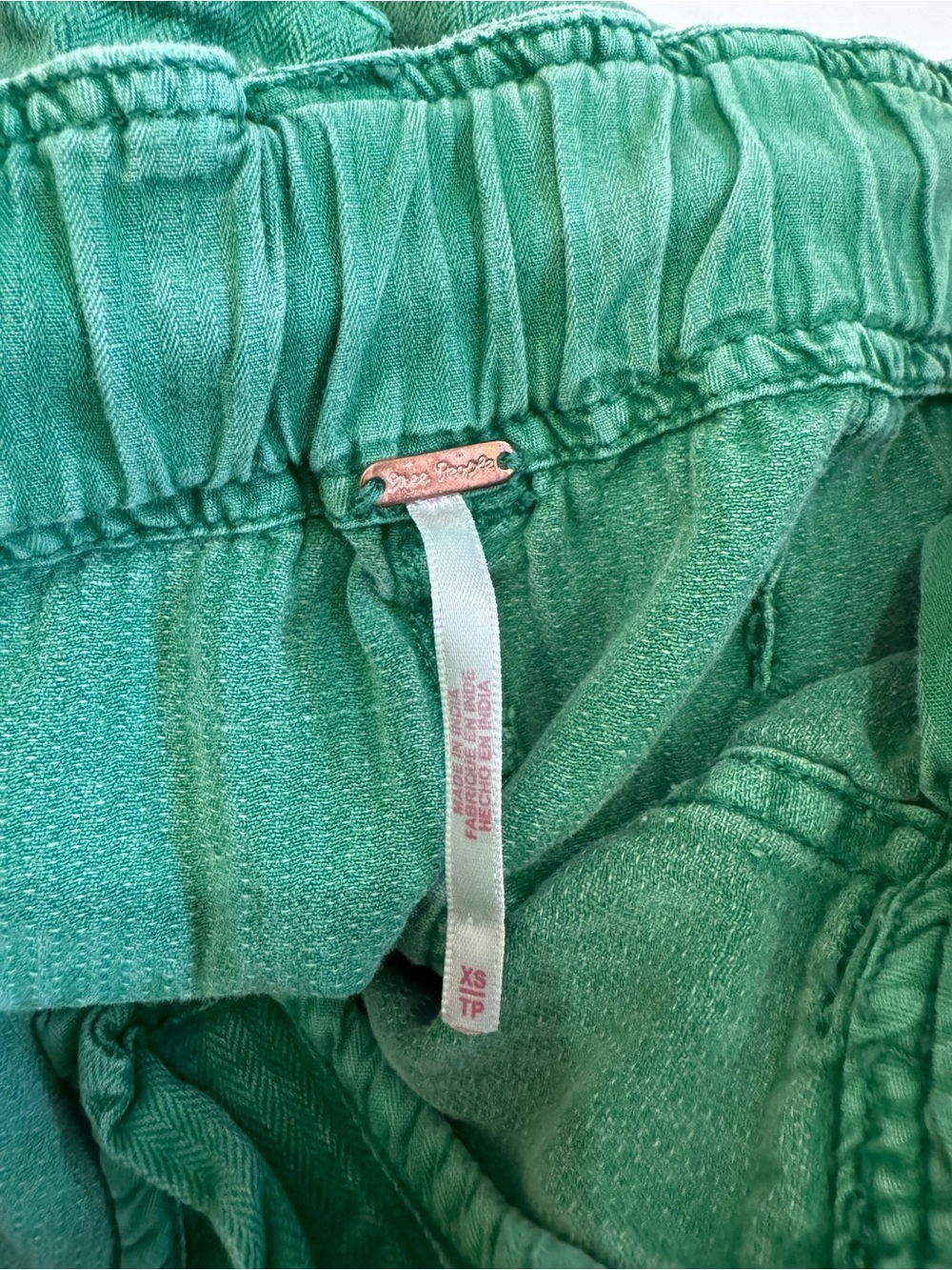 Free People Tahiti Green low Rise Wide Leg Cargo Pocket Pants Size XS - Picture 11 of 14